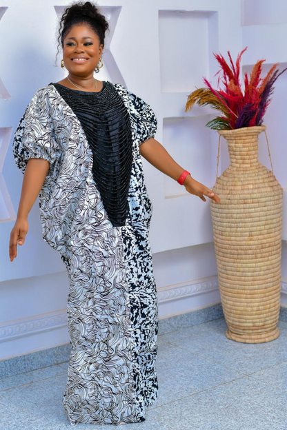 CAROLINE LUXURY MIX & MATCH BEADED BOUBOU OUTFIT