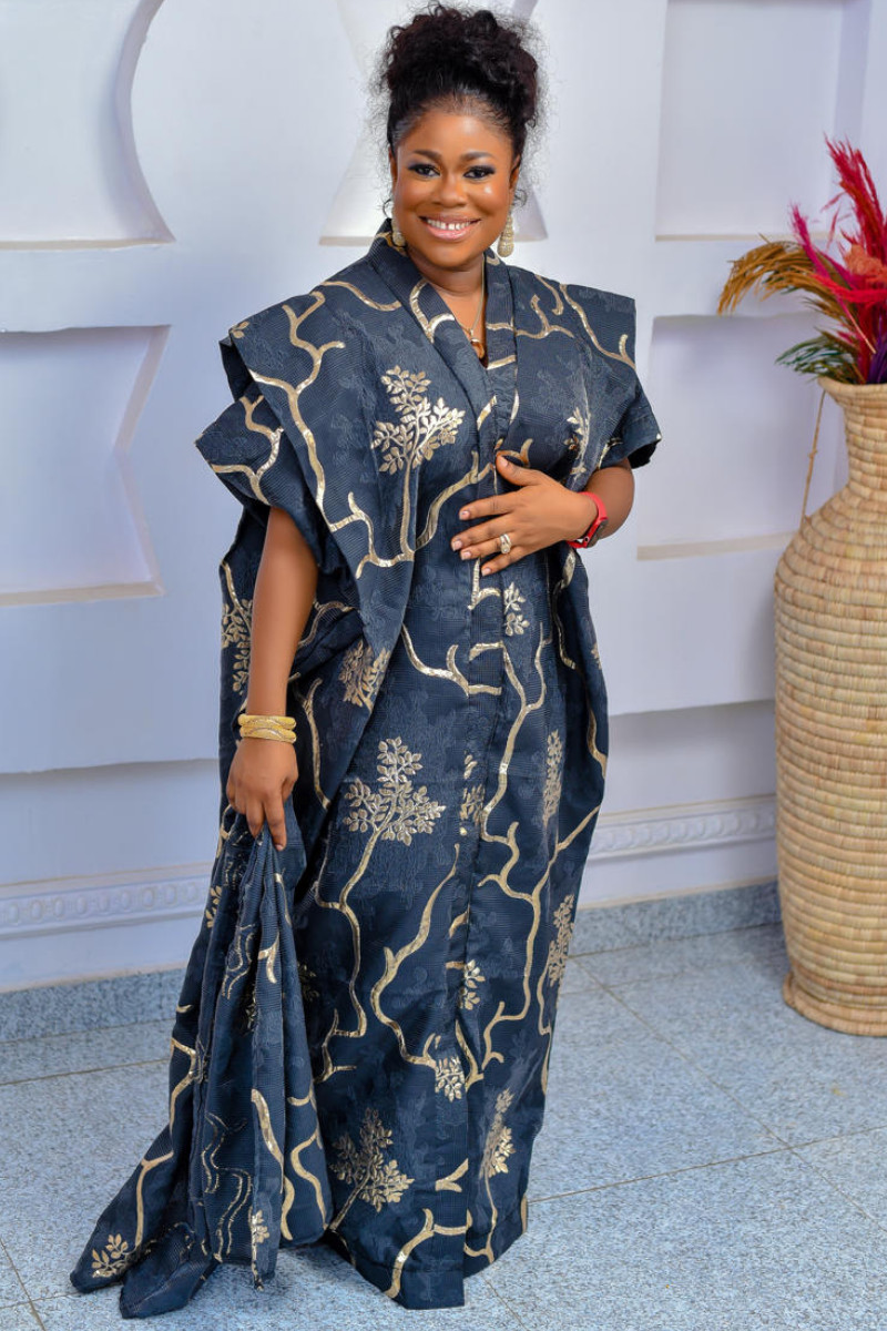 RICH AUNTY MEARA BOUBOU - BLACK & GOLD