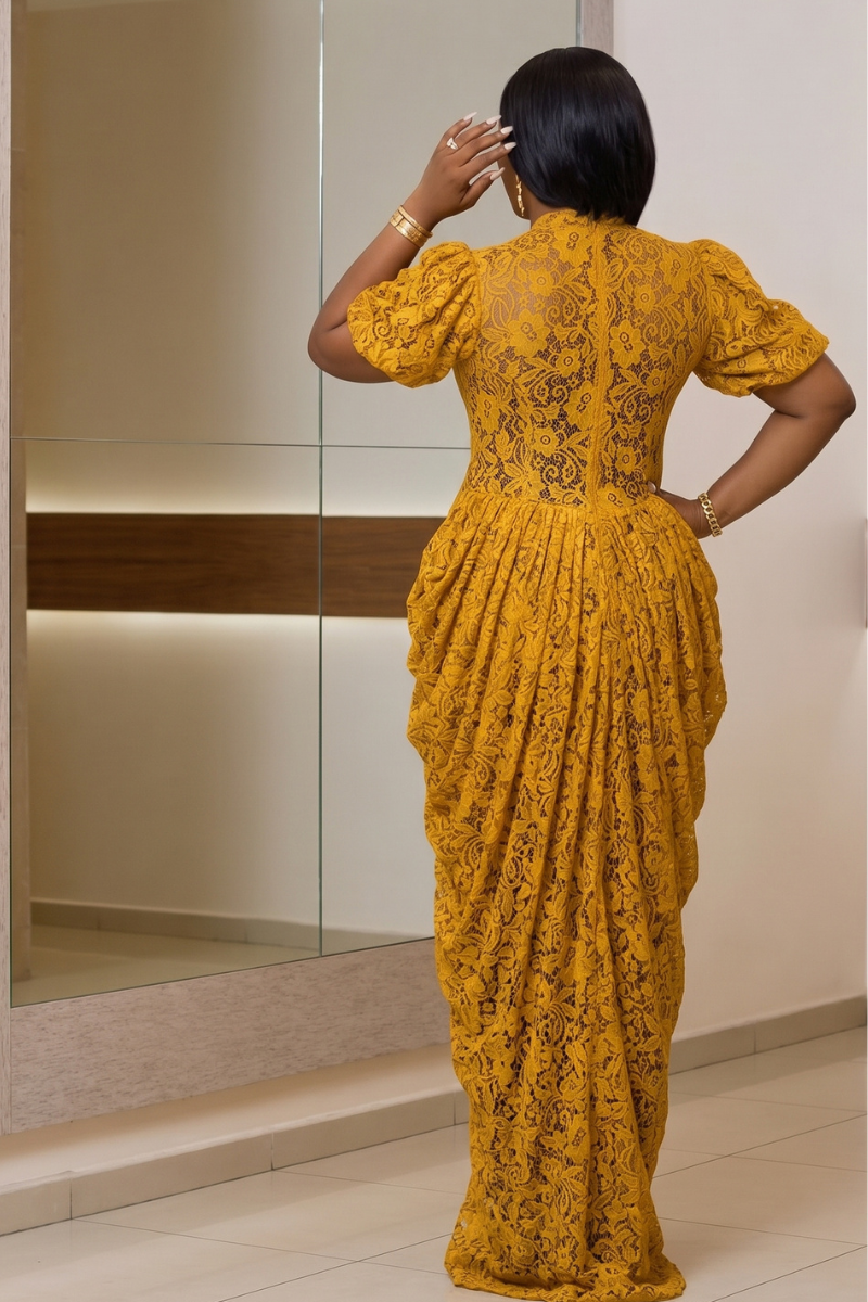 GOLDEN MAJESTY CHORD NET GOWN