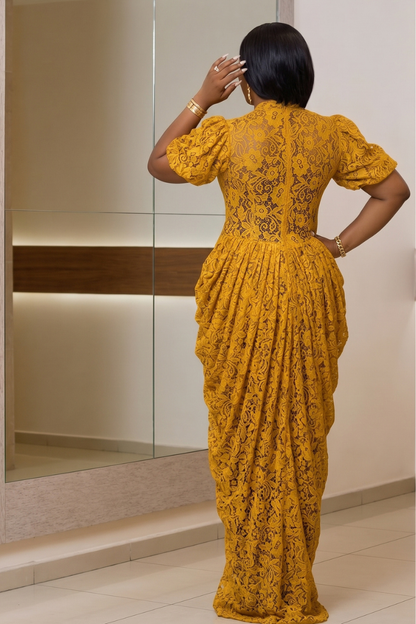 GOLDEN MAJESTY CHORD NET GOWN