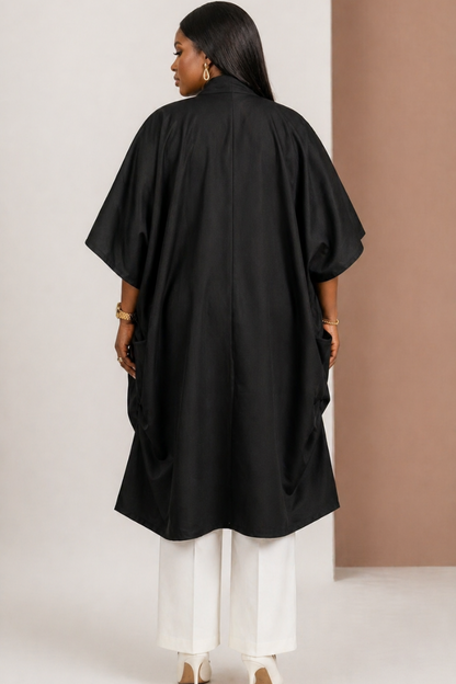 Noir Luxe Kimono Jacket