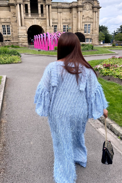 The Azure Feather Luxe Kaftan