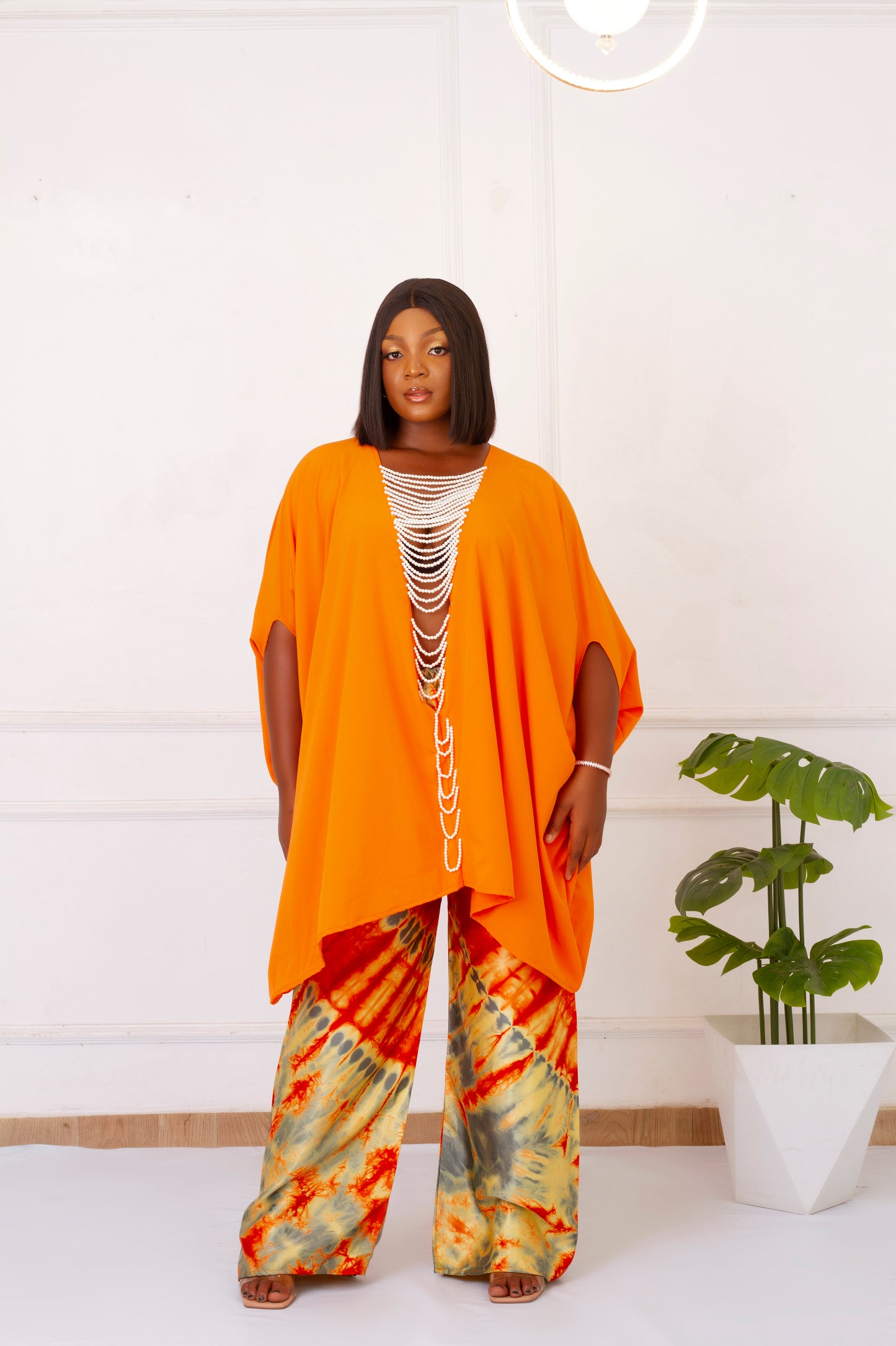 BANKE ADIRE SET - ORANGE