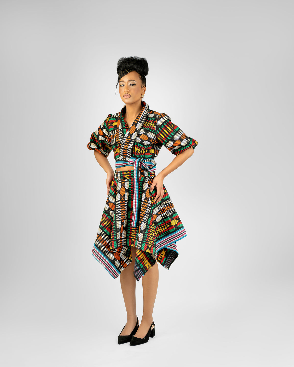 Gallery P1 — Geometric two-piece look (view 2)